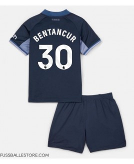 Günstige Tottenham Hotspur Rodrigo Bentancur #30 Auswärts Trikotsatzt Kinder 2023-24 Kurzarm (+ Kurze Hosen)